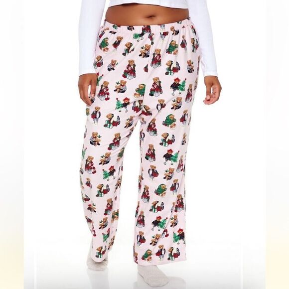 Forever 21 Plus Size Teddy Bear Pajama Pants - Picture 2 of 6